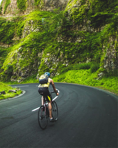 Speed Sauce Cyclist On A Mountain